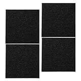 UTHCLO 4 Quadratische Aktivkohlefilter für Küchenkomposter Baumwollfasern Geruchsneutralisierend Passgenau für Kompostbehälter Nachfüllpack für Abfallbehälter