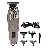 Elektrischer Haarschneider, professionelles LED-Display, USB wiederaufladbar, wasserdicht, leiser Haarschneider für Männer, Edelstahlklingen, ergonomisches Griffdesign