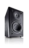 Magnat Monitor Supreme 102 I 1 Paar Regallautsprecher mit hoher Klangqualität I Passiv-Lautsprecherbox für anspruchsvollen HiFi-Sound, Schwarz