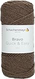 Schachenmayr Bravo Quick&Easy, 100G Holz meliert Handstrickgarne