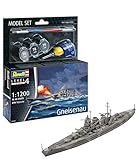 Revell Modellbau, Model Set Schlachtschiff Gneisenau, Maßstab 1:1200, 48 Teile, Ab 12 Jahren, Historisches Modell, Authentische Nachbildung