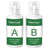 Pflanzendünger Komplett-Set – Pflanzennahrung und Hydrokultur Zubehör | Nährstoffreich für | Indoor Garten, Zimmerpflanzen, Hydrokultur, Indoor-Anbau