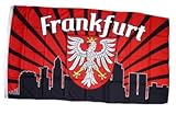 Fahne / Flagge Frankfurt Silhouette Fan NEU 90 x 150 cm