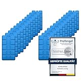 VonBueren 2-24 Kühlakkus für Kühltasche | 12h Lange Kühlung | ca. 200 g je Kühlakku | ca. 8,1 x 15,2 x 2,2 cm | auch für Kühlbox (24)