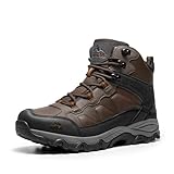 NORTIV 8 Herren-Wanderstiefel, wasserdichte Outdoor-Trekkingstiefel,Size 48,Dunkelbraun,NMUMHB2501