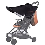 Sonnensegel Kinderwagen mit UV Schutz 50+ Universal Verstellbar Sonnenverdeck Wasserdicht Infant Kinderwagen sonnenschutz kinderwagen für Baby Buggys Kinderwagen Sonnendach Sonnenrollo
