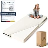 smartwood Kindermatratze 90x200 12cm Matratze für Kinder - H2 Schaumstoffmatratze Oeko-TEX-Zertifiziert - Wendbar - mit Waschbarem Antiallergischem Bezug – SmartComfort | Made in EU