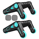 Bauchmuskelroller | Faltbare Trainingsrolle für Bauchmuskeln – Maschine Leichte Ausrüstung rutschfest – für Fitness, drinnen und draußen, Fitnessstudio, Damen und Herren