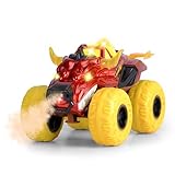 Dickie Toys - Flaming Fire Monster Auto (25 cm) - großer Monstertruck ab 3 Jahre mit Dampf-Funktion & Gummireifen, Spielzeugauto für Kinder mit Freilauf, Licht & Sound, inkl. Batterien