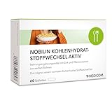 Medicom Nobilin Kohlenhydrat– 60 Tabletten zur Unterstützung der Gewichtsabnahme, natürlicher Appetitzügler ohne tierische Inhaltsstoffe zum Gewichtsverlust, Diät Kapseln zum Abnehmen