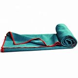 AMAYA SPORT - Komfortables Yoga-Handtuch aus Faser mit rutschfester Oberfläche auf der gesamten Oberfläche - Orange