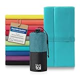 Blumtal Mikrofaser Handtuch leicht & extra saugstark - schnelltrocknende Microfaser Handtücher - optimal als Fitness Handtuch/Strandtuch Mikrofaser/Gym Towel - Reisehandtuch kompakt - Petrol