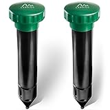 GARDIGO® Maulwurf Vertreiber Basic 2er Set | Maulwurfschreck 400-1000 Hz für ca. 700m² | Maulwurfabwehr für den Garten | Einfacher Batteriewechsel durch Batteriewechselzylinder | Wühlmausschreck