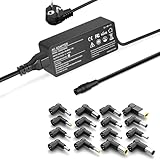 90W Universal Laptop Ladegerät als Ersatz für HP, Lenovo, Dell, Toshiba, Acer, Asus, Samsung, IBM, Fujitsu, Gateway, Sony, Ultrabook, Notebook,Broad Series, AC Adapter, Netzkabel mit 16 Aufsätzen
