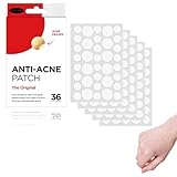 Hydrocolloid Pimple Patches，Hydrocolloid-Pflaster，Acne Pflaster Mit TeebaumöL，Unsichtbarer Fleck Aufkleber，Spot-Patch，Unsichtbarer Akne-Aufkleber，Geeignet FüR Alle Hauttypen（180 Stück）