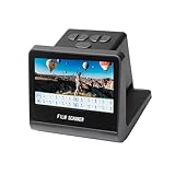 22MP Filmscanner mit 5in LCD-Bildschirm, Digitaler Dia und Negativkonverter, 16GB Speicher, wandelt 35mm 126 110 Super 8 Film in JPEG um, HDMI & USB-C für PC