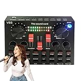 Soundboard für PC | DJ Sound Controller | Praktische Soundboard Konsole Kompakte Voice Changer Board Tragbar für Stereo DJ Studio