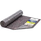 KK Verpackungen® Malervlies 1m x 50m 180 g/m² | Abdeckvlies mit Durchsickerungsschutz für Boden | 1 Rolle Schutzvlies mit PE-Folie als Anti-Rutsch-Beschichtung