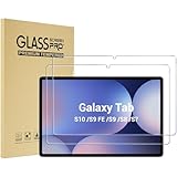 ProCase 2 Stück Displayschutzfolie für Galaxy Tab S10 2024/ S9 FE 10.9'/ S9 11''/ Tab S8, 9H Härte Gehärtetes Glas für Galaxy Tablet SM-X720/X510/X710/X700/T870