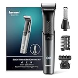 Intimrasierer Mann, kensen 2 in 1 Rasierer Herren Intimbereich Wasserdicht Bodygroom Herren Typ-C Körperrasierer Herren Nass Trocken Intim Rasierer Männer Beine Brust Achselhöhle Leiste Aufsteckkämme