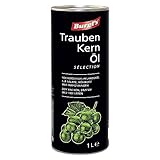 Burgl's Traubenkernöl, zum Kochen, Backen und braten, schonend gepresst, reich an Vitamin E, 1 Liter