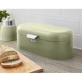Swan Retro Bin SWKA1014GN Brotkasten, Metallbehälter für Brot und Wiener Gebäck, Vintage Design, Bread Bin, Grün, Einheitsgröße