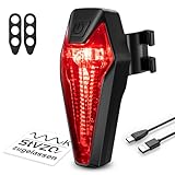 Fututech IPX6 LED-Rücklicht, wiederaufladbar, für Fahrrad, MTB, Bremslicht, automatische Erkennung, für Rennrad, Rücklicht, wasserdicht, für Kinderfahrrad, Warnlicht