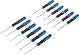 BGS 8833 | Feinmechaniker-Schraubendreher und Haken-Satz | 12-tlg. | Elektroniker, Optiker, Feinmechaniker, Juweliere