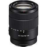 Sony SEL-18135 Zoom Objektiv 18-135mm F3.5-5.6 OSS (E-Mount APS-C geeignet für A5000/A5100/A6000 Serien und Nex) schwarz