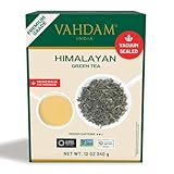 VAHDAM, Himalayan Grüner Tee (340g) 100% Reiner Grüntee Aus Dem Himalaya, Indien | Vegan, Glutenfrei, Laktosefrei | Frisch & Direkt Von Der Quelle In Indien | Grüner Tee Lose
