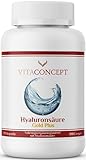 Hyaluronsäure I 120 Kapslen I hochdosiert I vegan I laborgeprüft I Hyaluron 500-700 kDa I 400 mg pro Kapsel I VITACONCEPT®