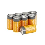 Amazon Basics Alkali-Batterien vom Typ C (Babyzellen), 1,5 V, 5 Jahre lagerfähig, 8 Stück