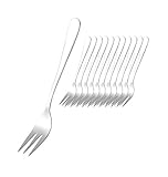 Esmeyer 156-121 Kuchengabel Set Modell 'Sylvia', 18/0 Edelstahl, poliert, 12-teiliges, 14 x 1 x 1 cm