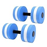 Pongnas Wasserdummhantasie für Pooltraining, Wassergewichte für Poolübung Übung Fitness Hanteln Eva 2 PCs für Männer Frauen (Blue)