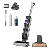 Eureka RapidWash NEW630 Nass Trockensauger Kabelloser Staubsauger mit 170° Neigung,60°C Heißlufttrocknung,21600 Pa Saugkraft,Saugwischer 38min,Selbstreinigung und Anti-Tangle für Hartböden,LED-Anzeige
