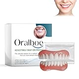 Prothesen Unterfütterung Silikon, Passform Prothese Silikon Reline Kit,Zahnersatz Prothese Komplett,Denture Silicone Reline Kit,Geeignet Für Silikon-Zahnimplantate Mit Zahnreparaturperlen Eine Packung