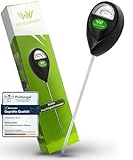 Wendowerk® Boden Feuchtigkeitsmesser für Pflanzen - [Grün/Schwarz] - Ohne Batterien - Verbessertes Feuchtigkeitsmessgerät Pflanzen [2025] – Premium Bodentester