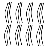 Supvox 15 Paare Brillenbeinabdeckungen Brillenbügelabdeckungen Brillenbeinkissen Austausch Von Brillenteilen Brillenbeine Brillenreparaturset Brillenersatzbügel Arm Beine Black Kieselgel