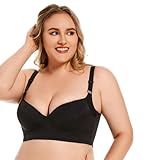 Bustier Damen Ohne Buegel Seamless BH Starker Halt Bügelloser Nahtloser Große Größen Bra Soft Wohlfühl-BH Entlastungs Bügel Bügellos Unterwäsche Brüste BH-Verlängerung Push Up T Shirt