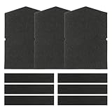 URPIZY 3er Set Trocknerfilter, für Miele, Ersatz für 6057930 + 7358901, Maße: 282 x 196 x 4 mm + 225 x 45 x 5 mm, passend für Kondens- und Wärmepumpentrockner, Modelle T 8000 Supertronic,
