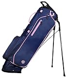 April by Glove It Navy Golf Stand Bag - Lightweight 14-Way Divider Bag with Dual Straps & Pockets - Durable & Stylish
