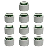 PawwJoy Aquarium-Pflanzengewichte aus Keramik, nicht schwimmend, mit Schwamm, 4,5 x 3,2 cm, 10 Stück