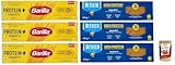 Pasta High protein Testpaket, De Cecco und Barilla Spaghetti, Italienische Hartweizennudeln, 6 Packungen à 400g, Pasta aus 100% italienischem Hartweizen, + Italian Gourmet polpa 400g