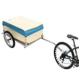 Fahrradanhänger, Fahrrad Lastenanhänger 78x16x64cm Fahrrad Anhänger 50 kg Last, Transport Anhänger, Aluminium Utility Cargo Bike Anhänger für Mountainbikes mit einem Raddurchmesser von 24 Zoll/26 Zol