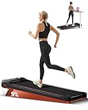 Walking Pad mit Steigung 8KM/H, Laufband mit Steigung für Zuhause und Dreifacher Dämpfung und Leisem 2,5PS Motor, Laufband Schreibtisch Max. Belastung 136KG