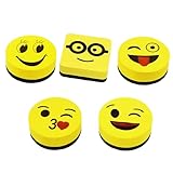 LQIOACU 5 Stück Whiteboard schwamm, Mini whiteboard reiniger, Whiteboard schwamm magnetisch, Tafelschwamm