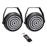 Telbum Stroboskop Halloween Weiß Stroboskoplichter mit Fernbedienung Superhell 78 LEDs Strobe Lights Sound Aktiviert am besten für Zimmer Bühne Party Tanz Hochzeit 2Pack