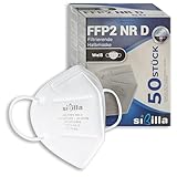 50 Stück CE-zertifizierte schwarze FFP2-Masken Made in Italy| Leichte und komfortable 5-lagige FFP2 NR D-Maske, einzeln versiegelt. EN 149:2001 + A1:2009 (weiß)