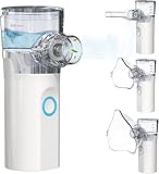 Inhalationsgerät für Erwachsene und Kinder, USB-C Inhaliergeräte Wiederaufladbarer Inhalator mit Tragbarem Design, Einfach zu Bedienen und zu Reinigen, Effiziente Zerstäubung für Heim, Reisegebrauch