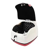 BOROCO 38L Motorrad-Topcase, Modischer Look, Wasserabweisend, Reichlich Platz, Kofferraum-Top-Box für Elektrofahrrad, Roller (Rot Weiß)
